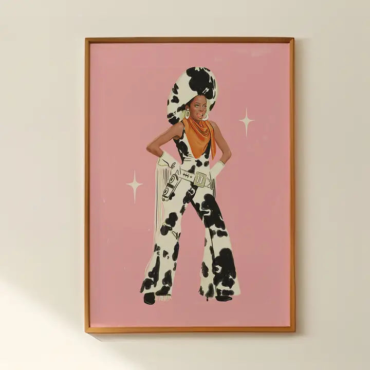 Diana Ross 1969 Cowgirl Art Print by Artbaby & Co