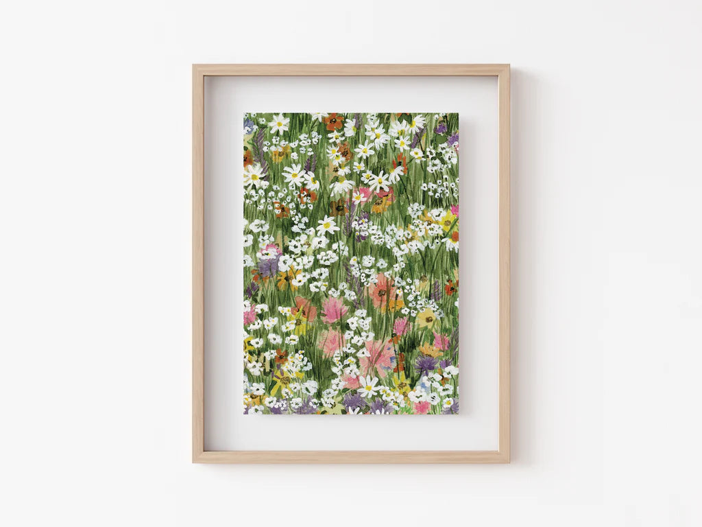 Field of Flowers Art Print by Mod by Mae