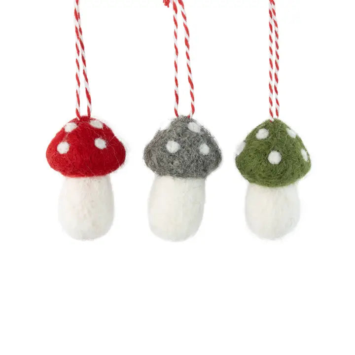 Felt Mushroom Ornament