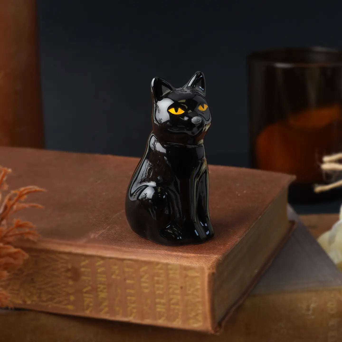 Ceramic Black Cat Charm