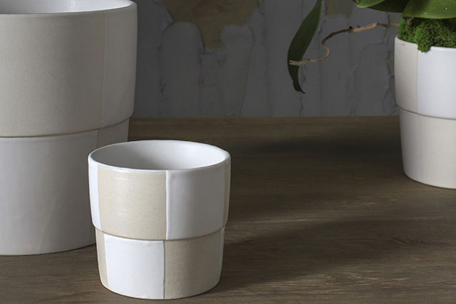 Checkerboard Pot