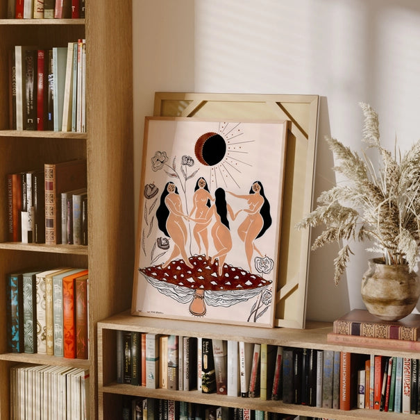 Divine Connection Art Print by Justine Applonia