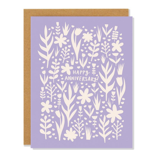 Lavendar Anniversary Card