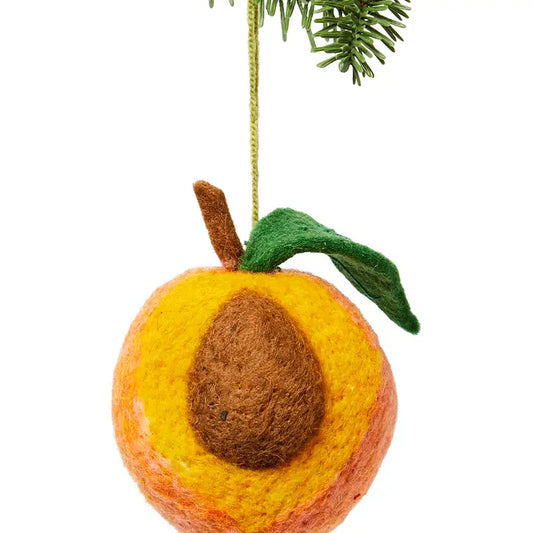 Peach Ornament