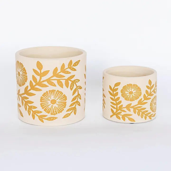 Golden Garden Pot