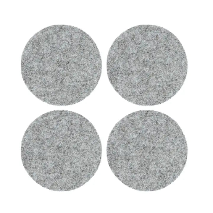 Bierfilzl Merino Wool Felt Round Coaster 4 Pack