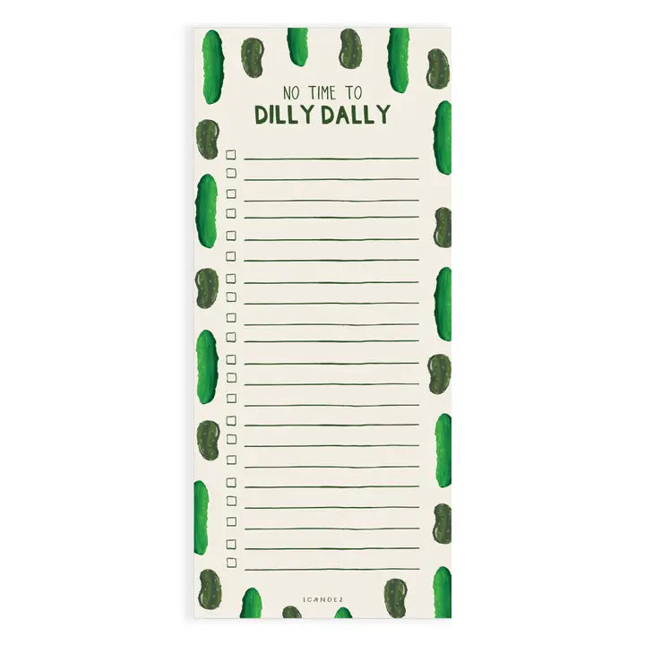 Dilly Dally Pickle Notepad
