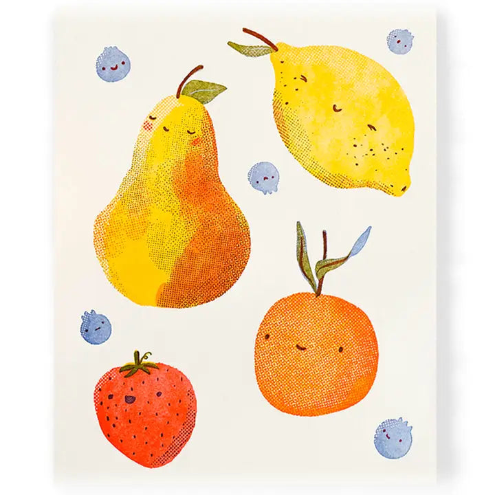 Fruit Family Art Print by Homework Letter Press