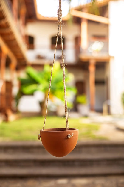 Hanging Planter w/ Natural Fiber Hanger