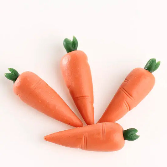 Miniature Clay Dough Carrots (Pack of 4)