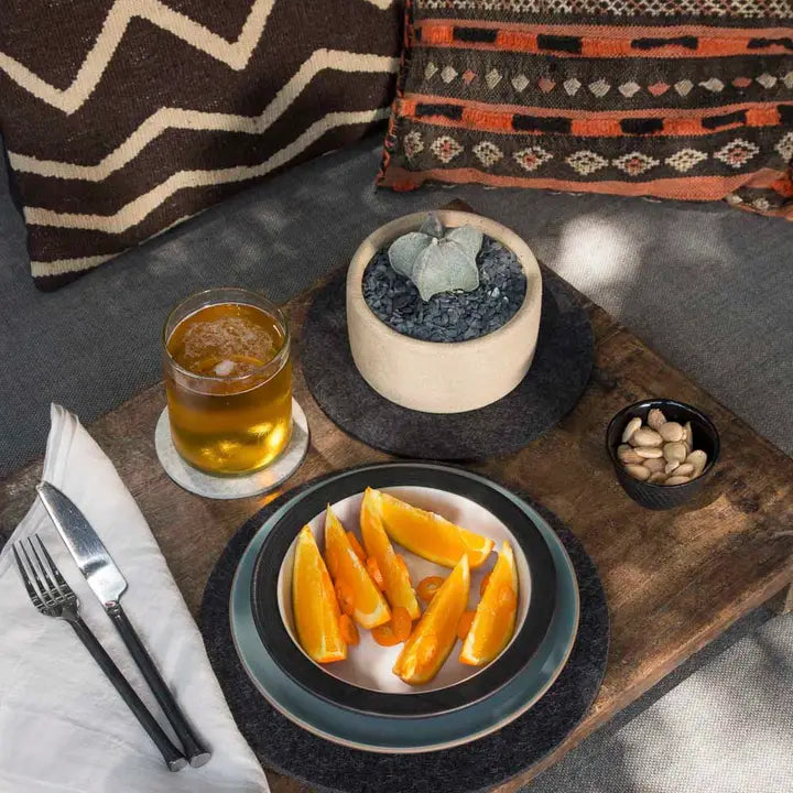 Round Merino Wool Trivet - 12"