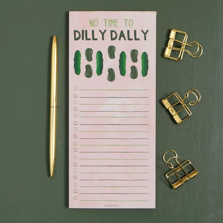 Dilly Dally Pickle Notepad