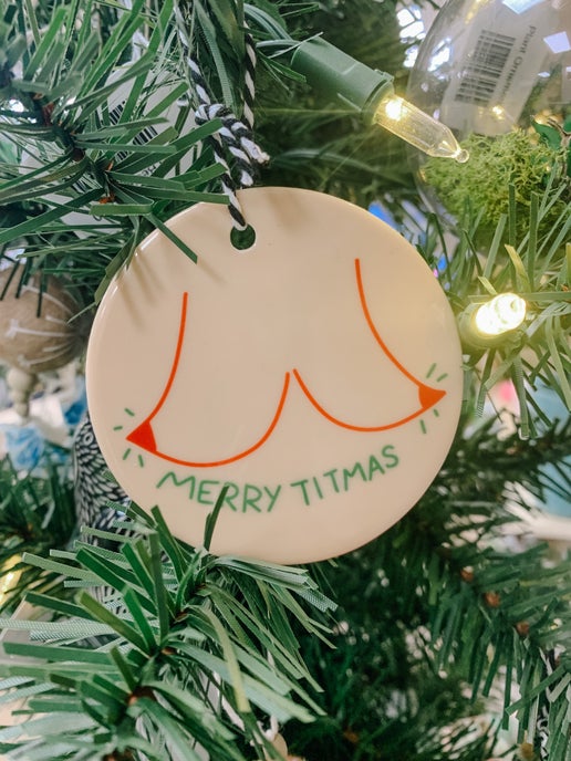 Merry Titmas Ornament